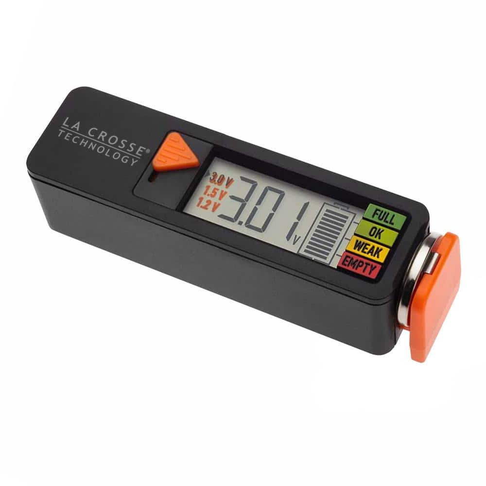 La Crosse Technology Portable Handheld Digital Battery Tester