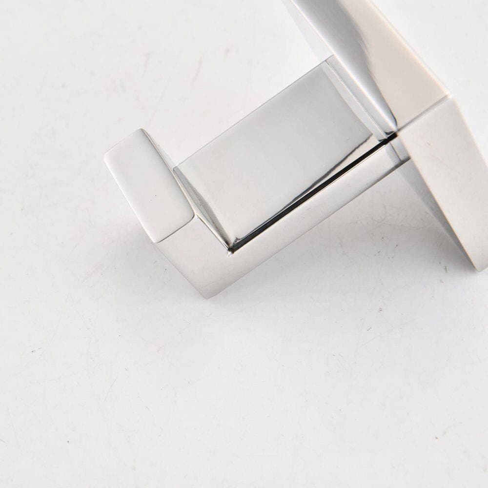 Satico 2 Pack J-Hook Wall-Mounted Stainless Steel Bathroom Robe/Towel Hook in Chrome for Bathroom Kitchen (3)