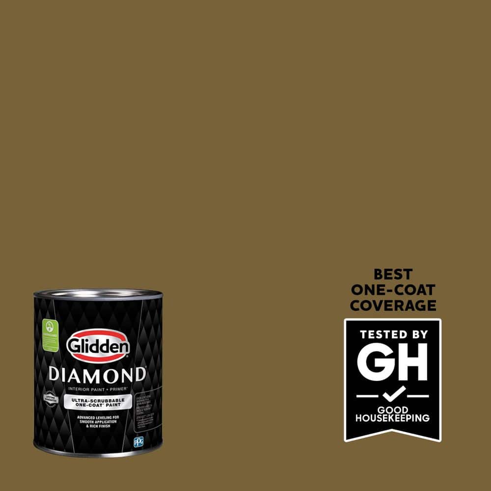 Glidden Diamond 1 qt. PPG1103-7 Twig Basket Semi-Gloss Interior Paint with Primer