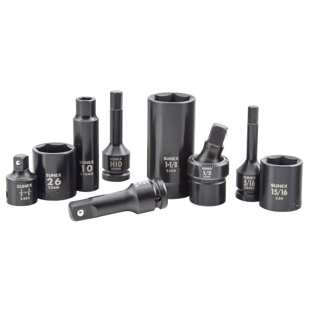 SUNEX TOOLS 1/2" Drive Master Impact Socket Set (102-Piece) (3)