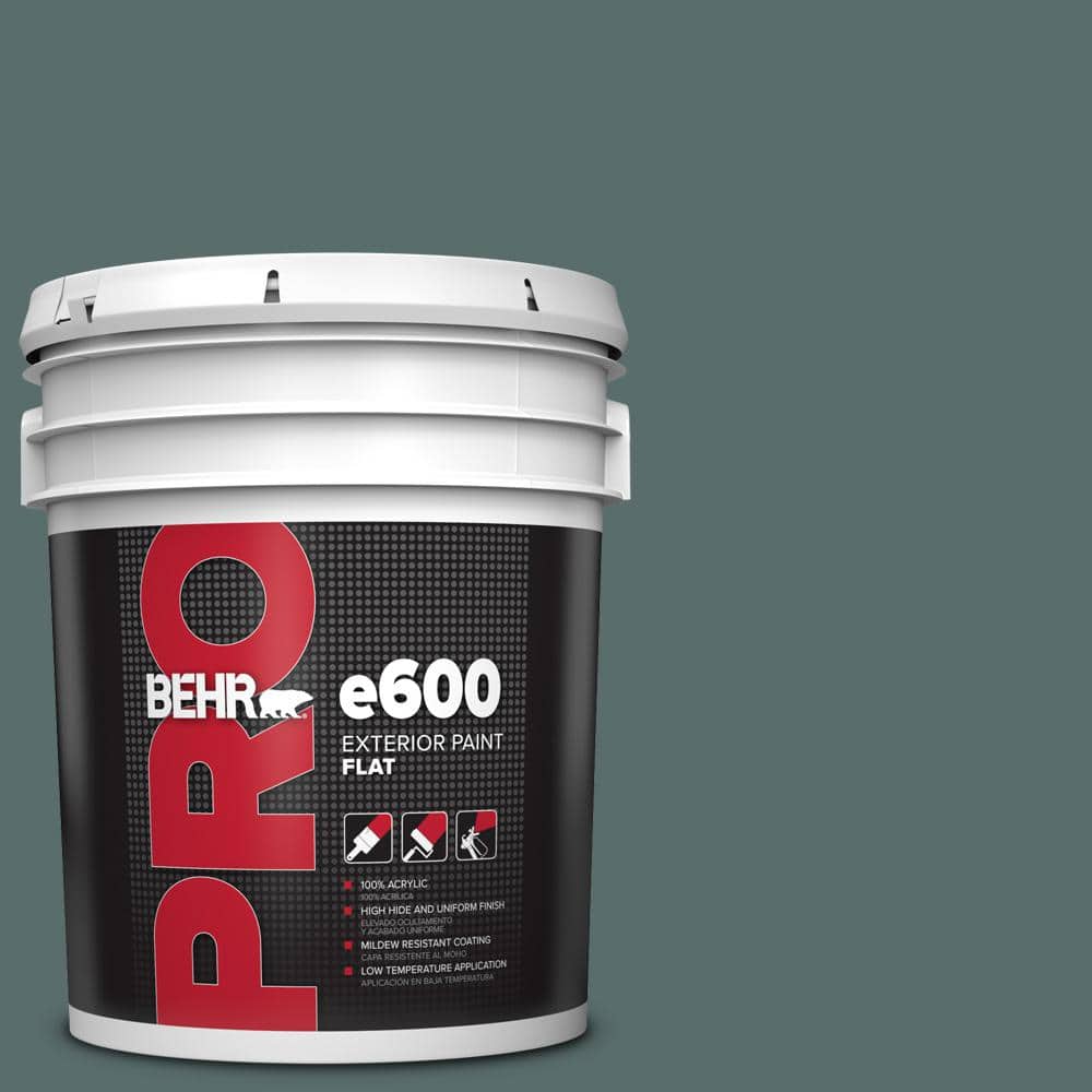 BEHR PRO 5 gal. #N430-6 Meteorological Flat Exterior Paint