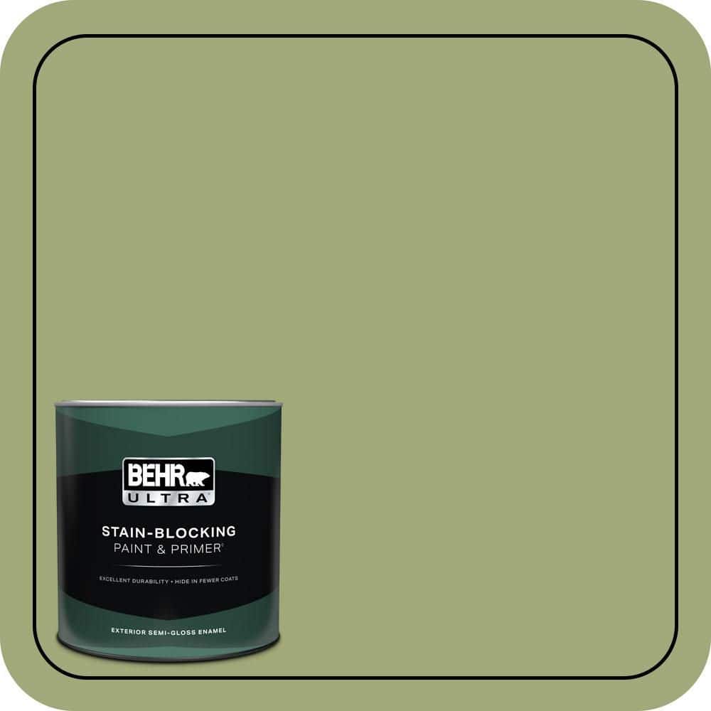BEHR ULTRA 1 qt. #T18-16 Nurturing Semi-Gloss Enamel Exterior Paint & Primer