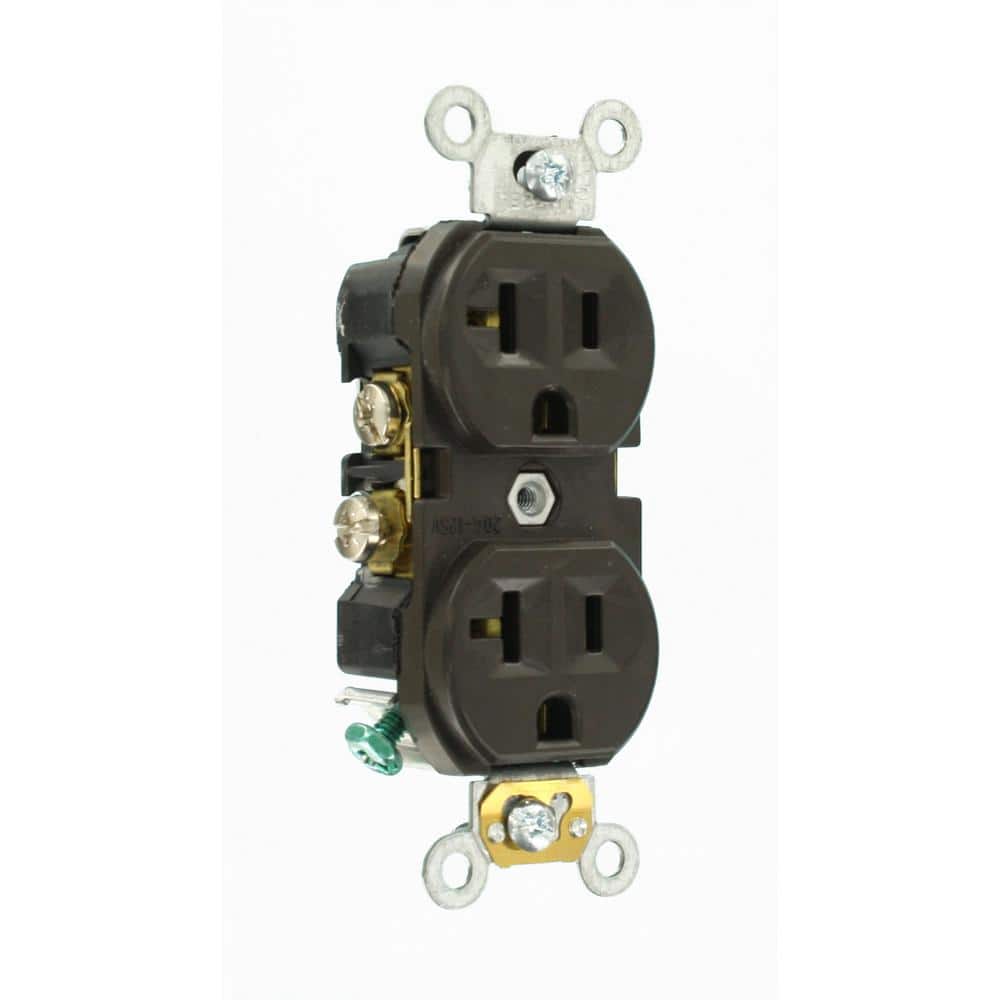 Leviton 125 V Commercial Grade Duplex Outlet/Receptacle, CBR (3)