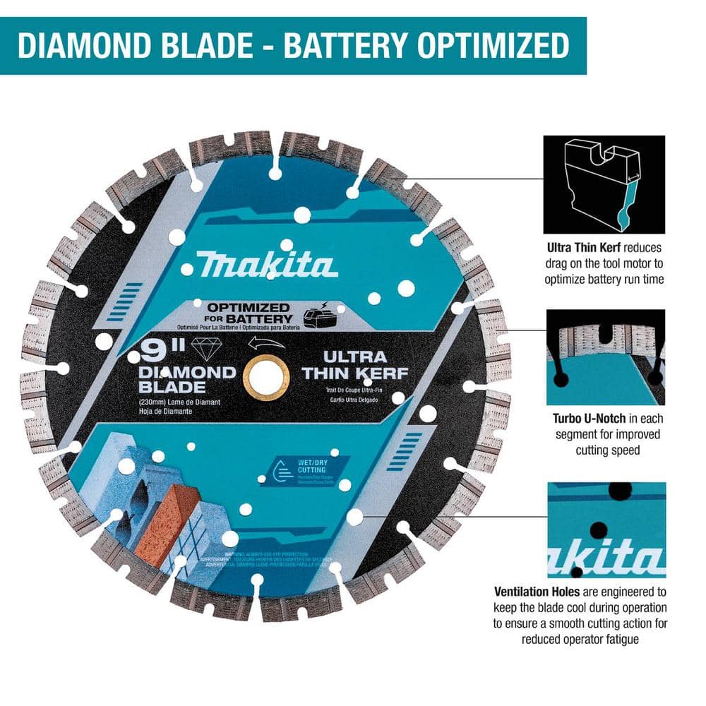 Makita 7 in. Thin Kerf Segmented Rim Diamond Blade (2)