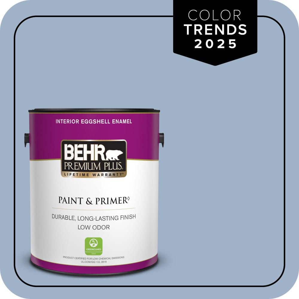 BEHR PREMIUM PLUS 1 gal. #S530-3 Aerial View Eggshell Enamel Low Odor Interior Paint & Primer (1)