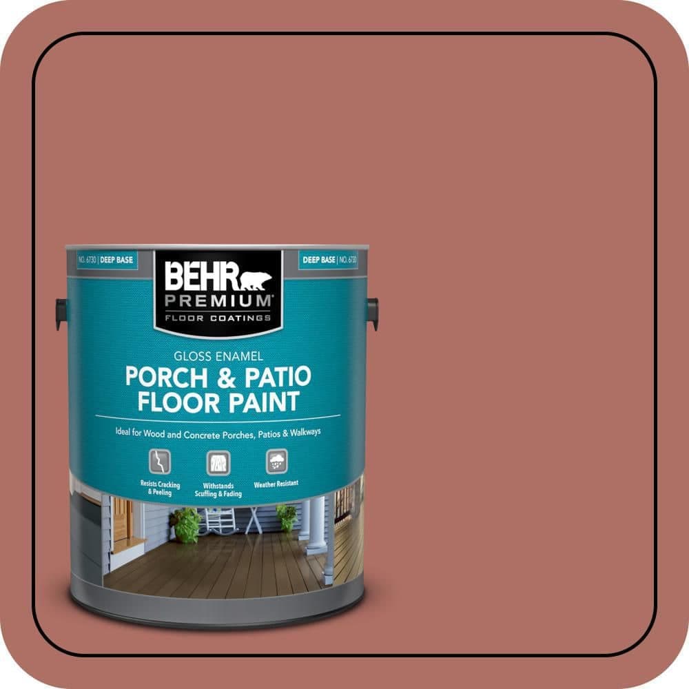BEHR PREMIUM 1 gal. #PFC-01 New England Brick Gloss Enamel Interior/Exterior Porch and Patio Floor Paint