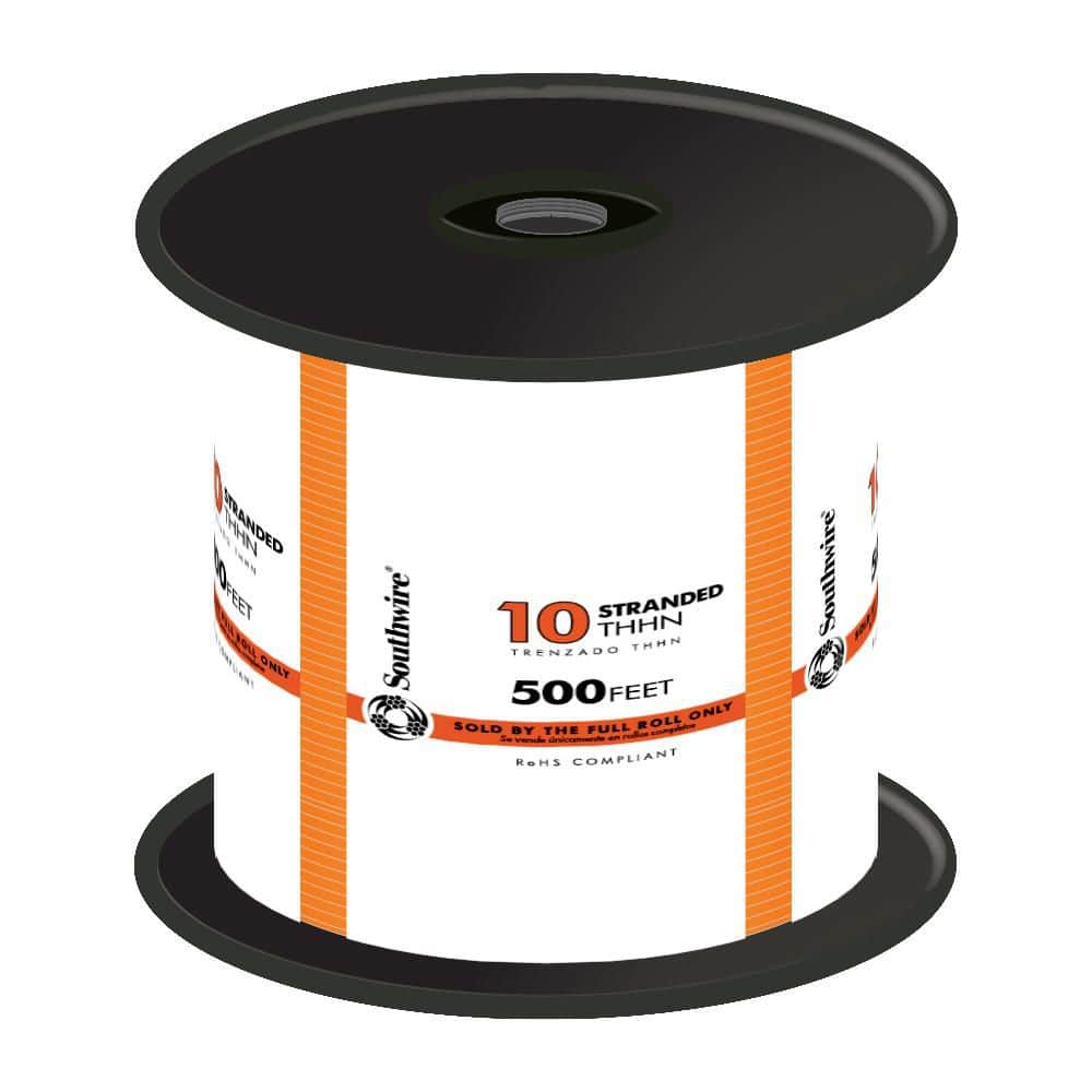 Southwire 500 ft. 10 Orange Stranded CU THHN Wire