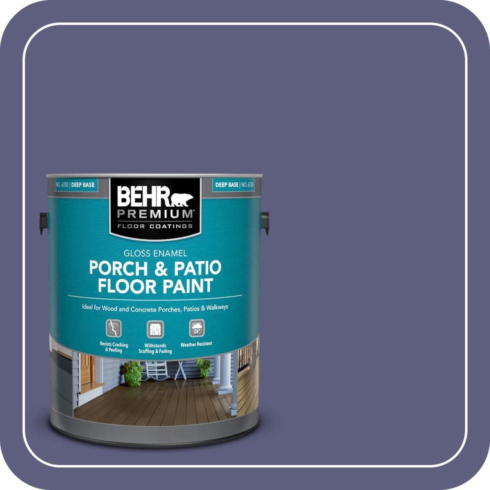 BEHR PREMIUM 1 gal. #M550-7 Strong Iris Gloss Enamel Interior/Exterior Porch and Patio Floor Paint