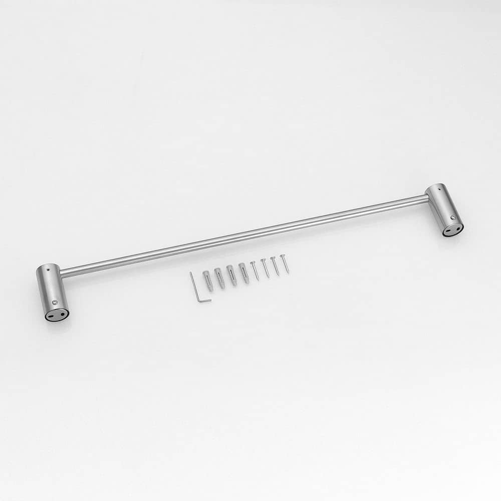 BWE Modern Wall Mounted Single Bathroom Towel Bar Holder Rack Bath Accessories Hanger (4)