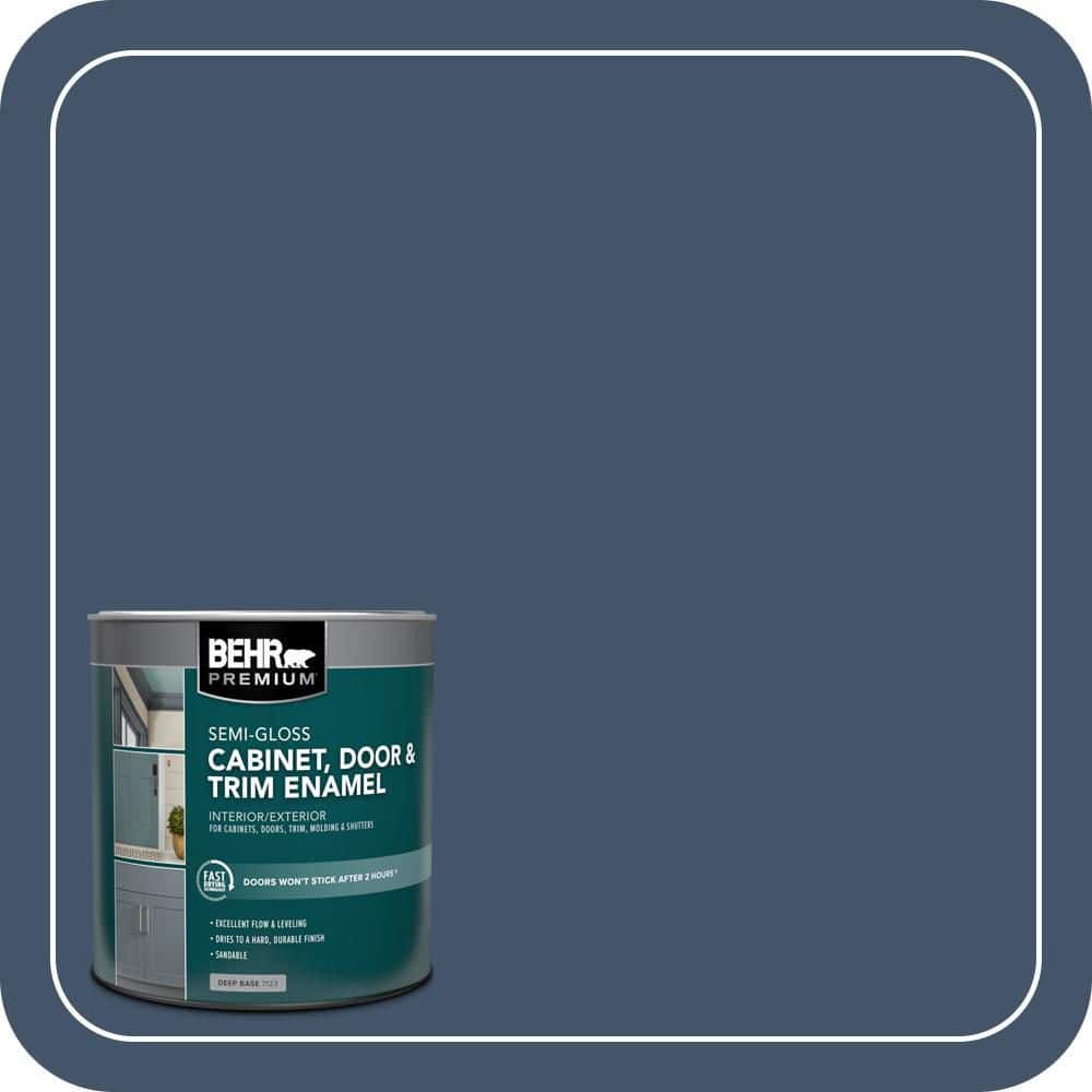 BEHR PREMIUM 1 qt. #PFC-60 Deep Galaxy Semi-Gloss Enamel Interior/Exterior Cabinet, Door & Trim Paint
