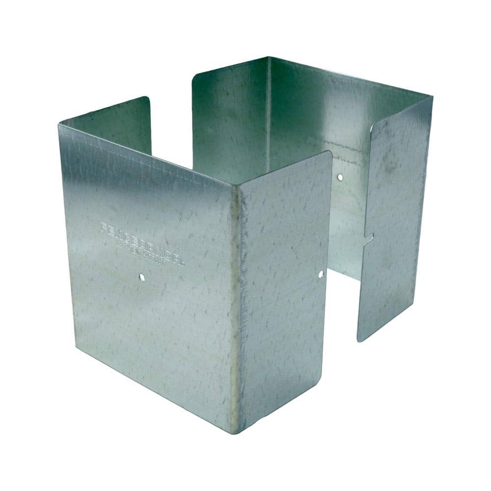 Fence Armor 6 in. x 6 in. x 1/2 ft. H Galvanized Steel Pro Series Mailbox and Fence Post Guard (1)
