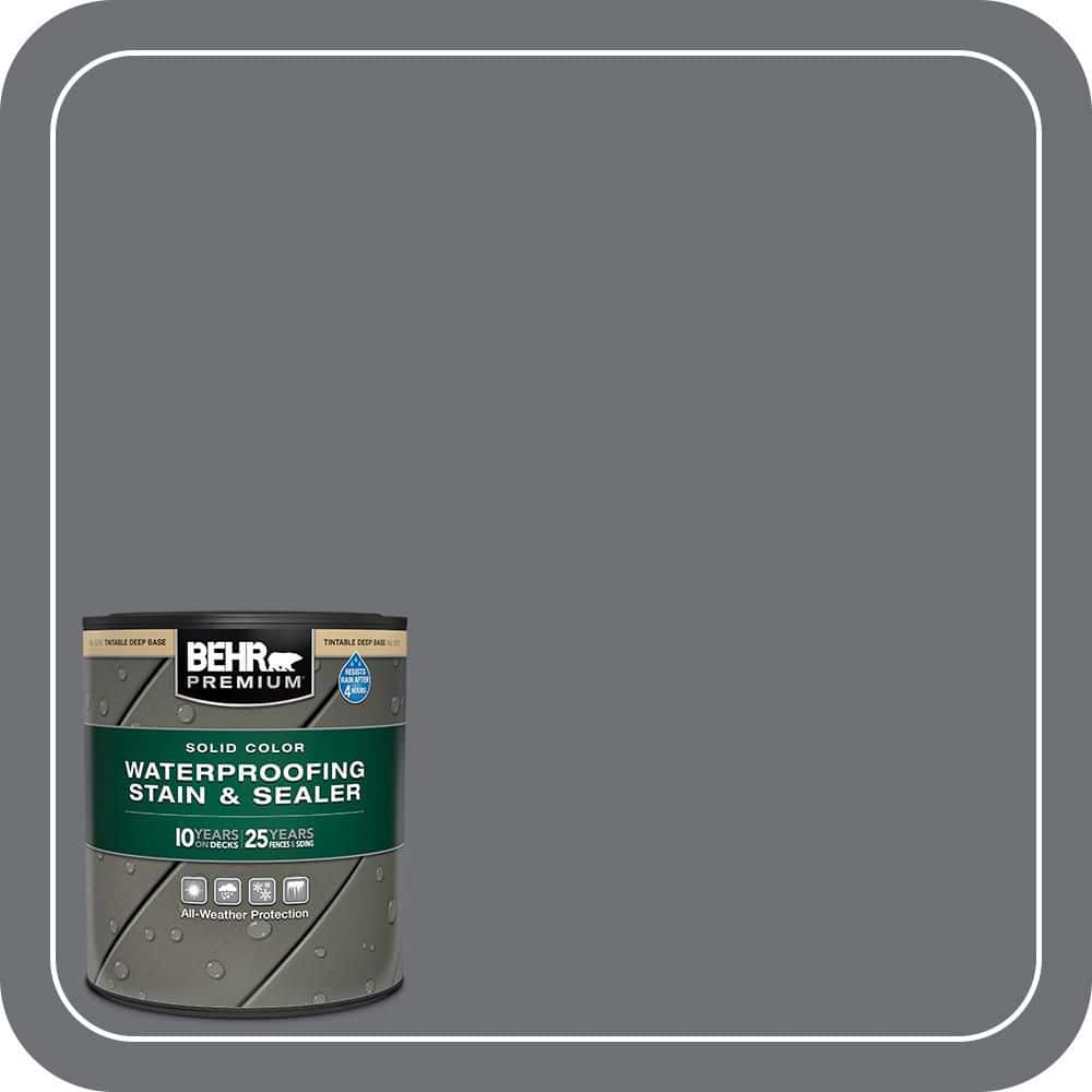 BEHR PREMIUM 1 qt. #PPU18-03 Antique Tin Solid Color Waterproofing Exterior Wood Stain and Sealer (1)
