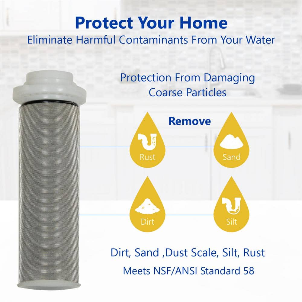Express Water Whole House Spin Down Water Filtration System 50 Micron Reusable Sediment Filter Cartridge 1 in. and 3/4 in. Compatible (2)