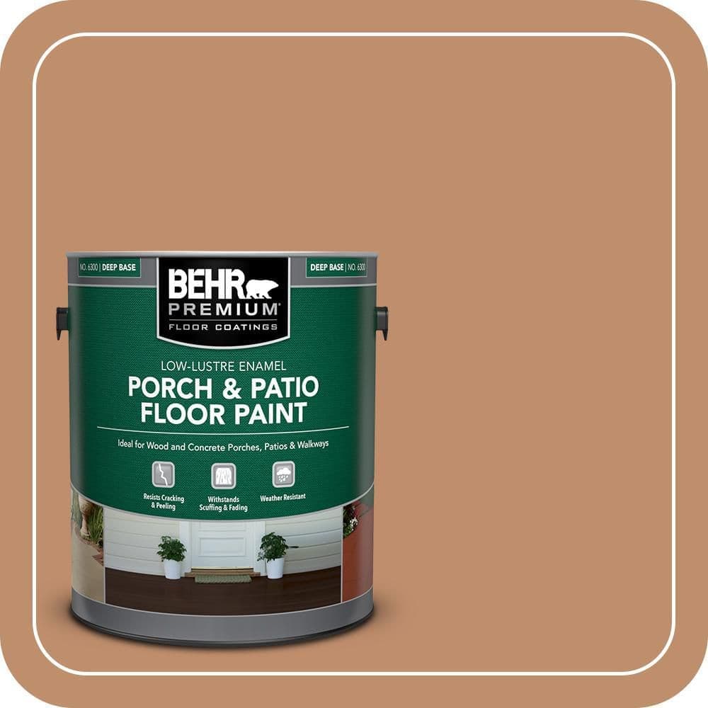 BEHR PREMIUM 1 gal. #MS-10 Desert Shade Low-Lustre Enamel Interior/Exterior Porch and Patio Floor Paint (1)