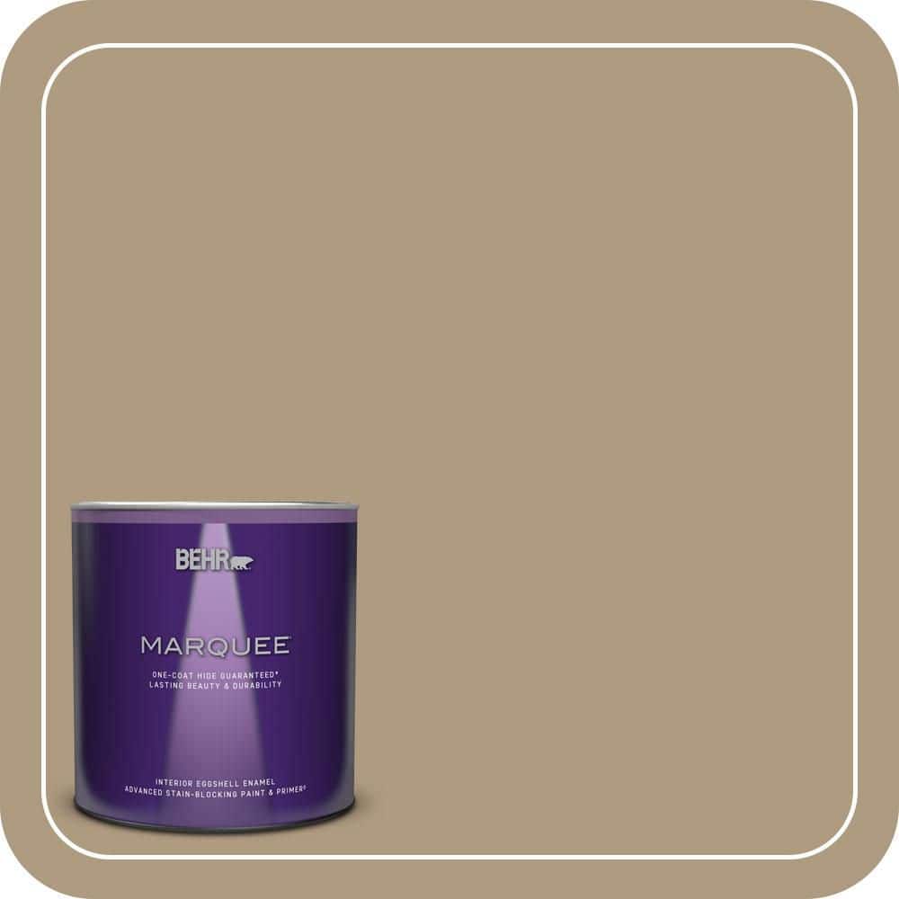BEHR MARQUEE 1 qt. #MQ2-24 Golden Olive One-Coat Hide Eggshell Enamel Interior Paint & Primer