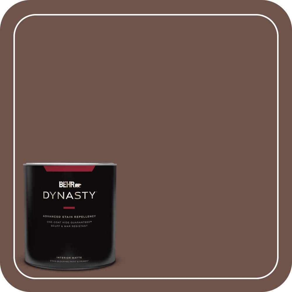 BEHR DYNASTY 1 qt. #N150-6 Coffee Beans Matte Interior Stain-Blocking Paint and Primer