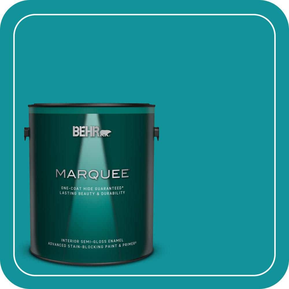 BEHR MARQUEE 1 gal. #500B-6 Peacock Feather Semi-Gloss Enamel Interior Paint & Primer