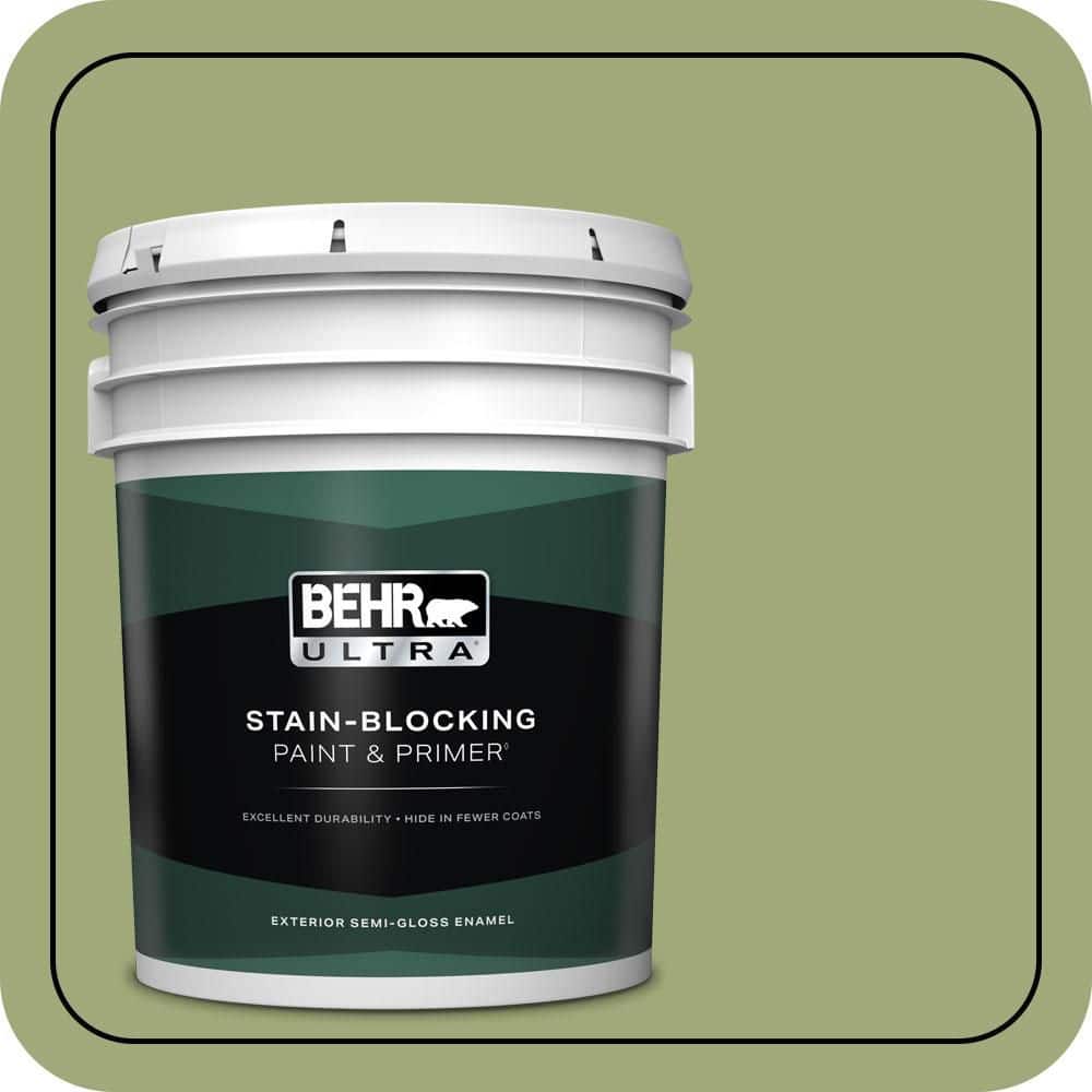 BEHR ULTRA 5 gal. #T18-16 Nurturing Semi-Gloss Enamel Exterior Paint & Primer