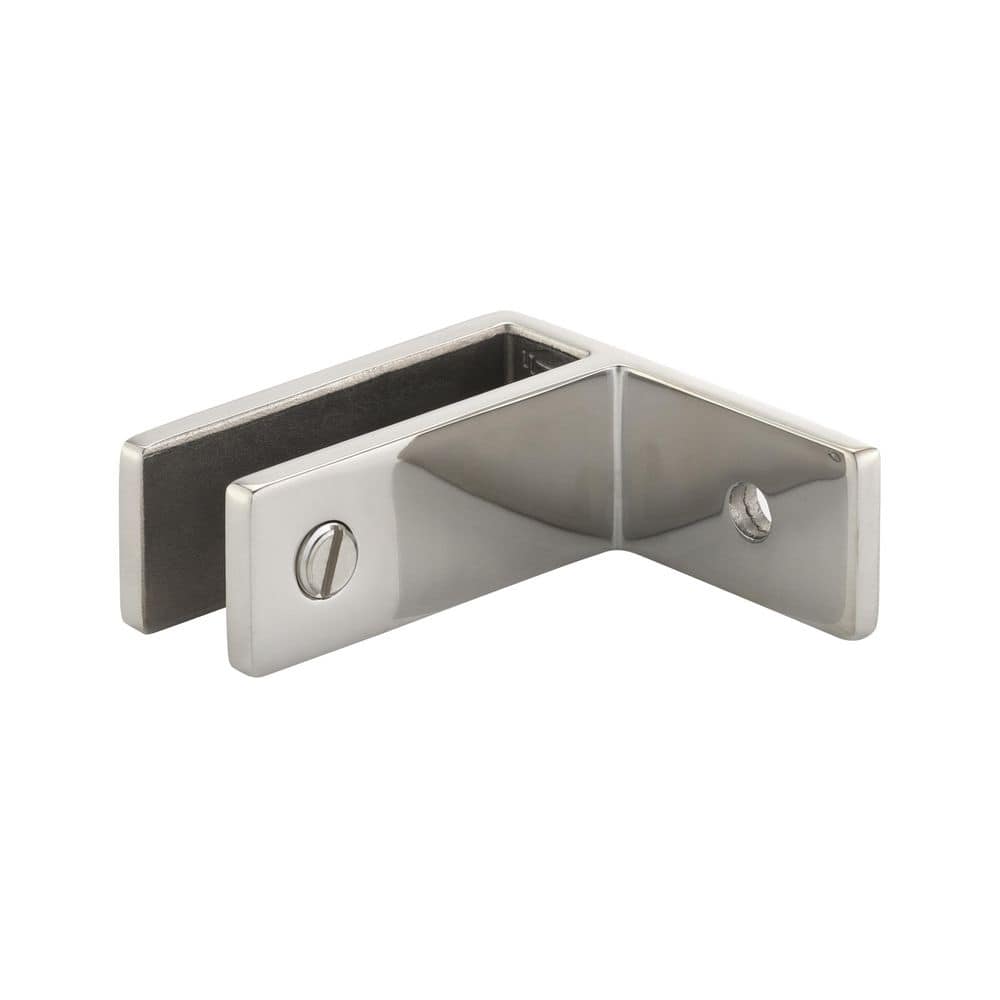 Glass Warehouse Hercules Chrome Stainless Steel One-way Wall to Glass Panel Holder for Glass Railing
