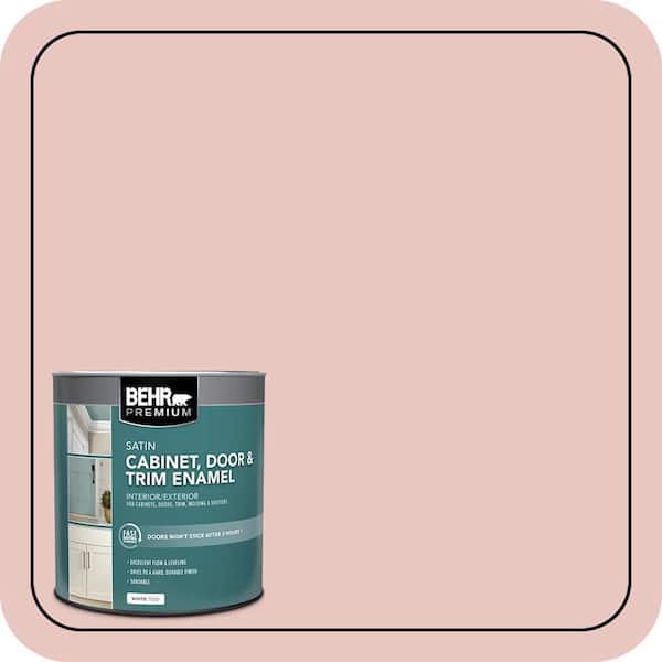 BEHR PREMIUM 1 qt. #S160-1 Iced Cherry Satin Enamel Interior/Exterior Cabinet, Door & Trim Paint (2)