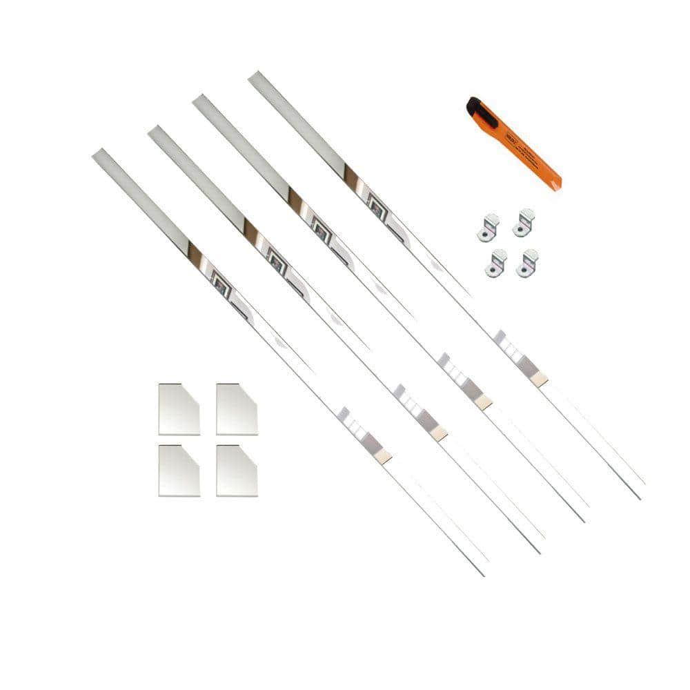 MirrEdge 60 in. x 60 in x 1.5 in. Acrylic Framing Installation Kit