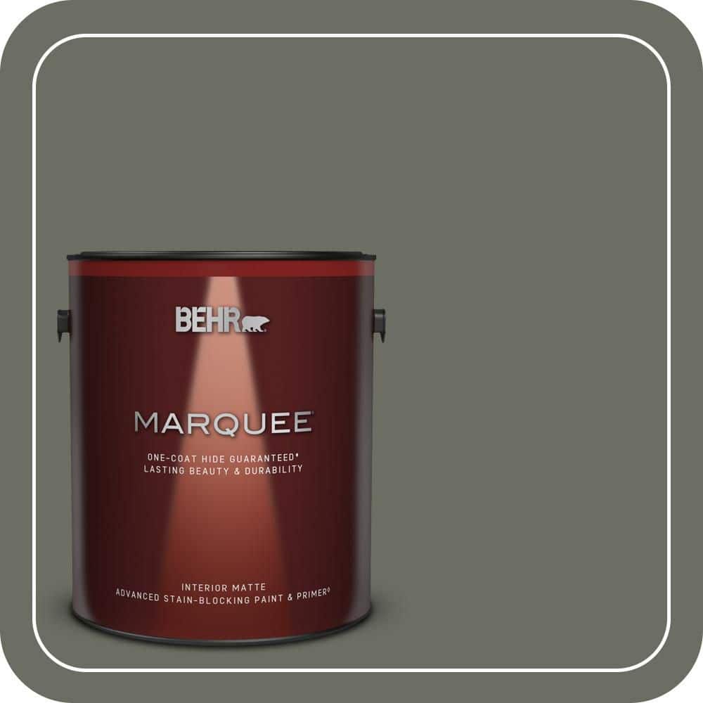 BEHR MARQUEE 1 gal. #N380-6 Bonsai Trunk One-Coat Hide Matte Interior Paint & Primer (1)