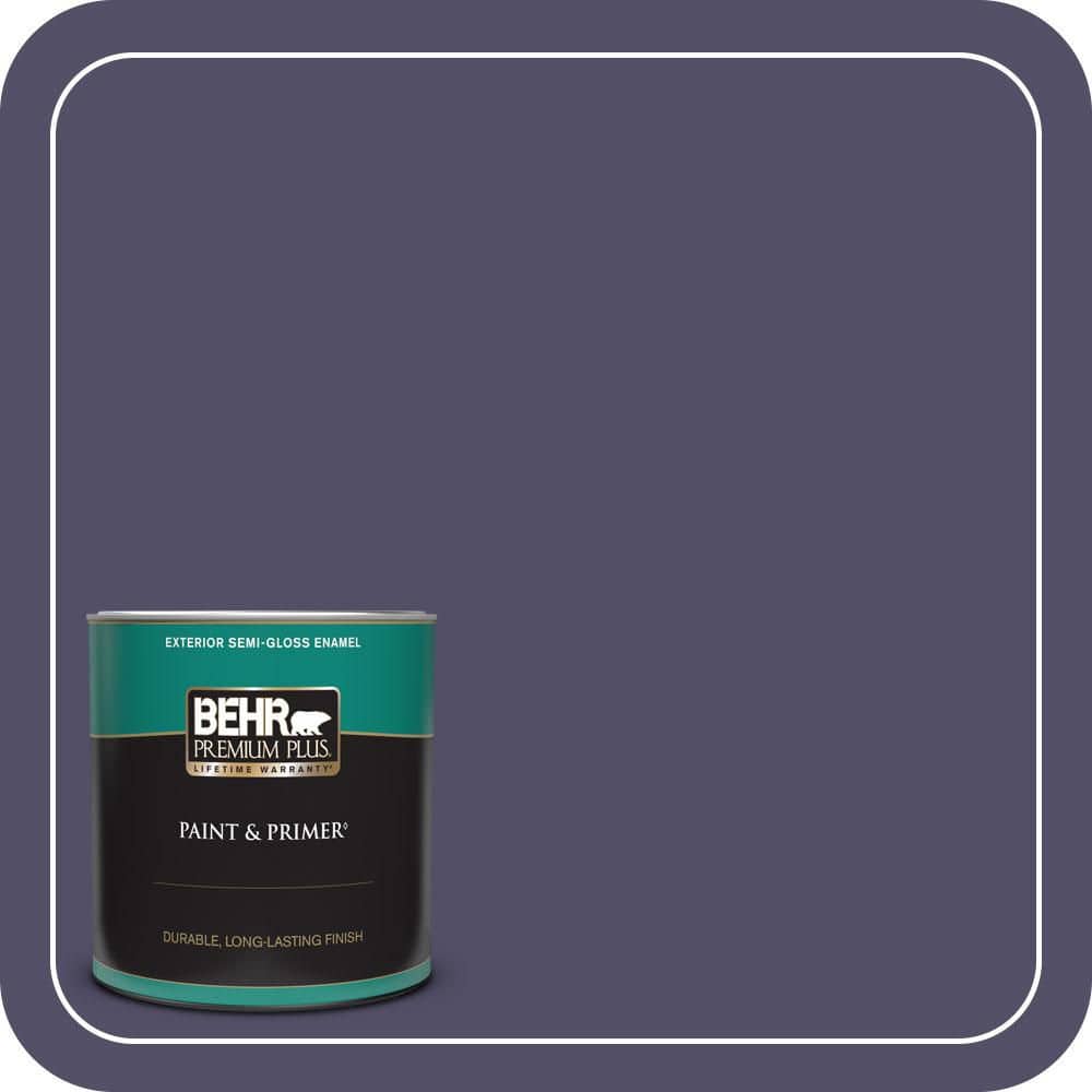 BEHR PREMIUM PLUS 1 qt. #PPU16-19 Mardi Gras Semi-Gloss Enamel Exterior Paint & Primer