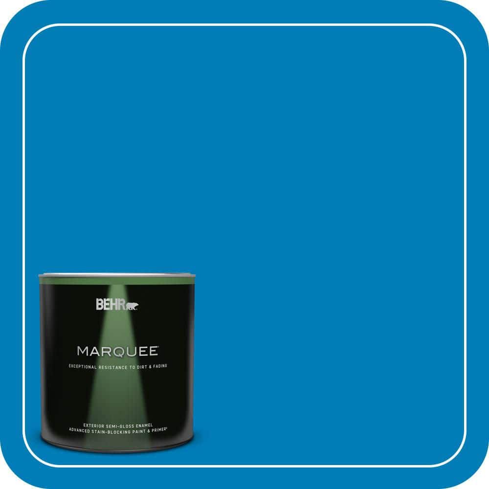 BEHR MARQUEE 1 qt. #S-G-550 Artesian Water Semi-Gloss Enamel Exterior Paint & Primer