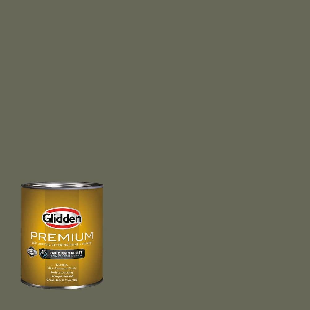 Glidden Premium 1 qt. PPG1030-7 Double Duty Flat Exterior Latex Paint