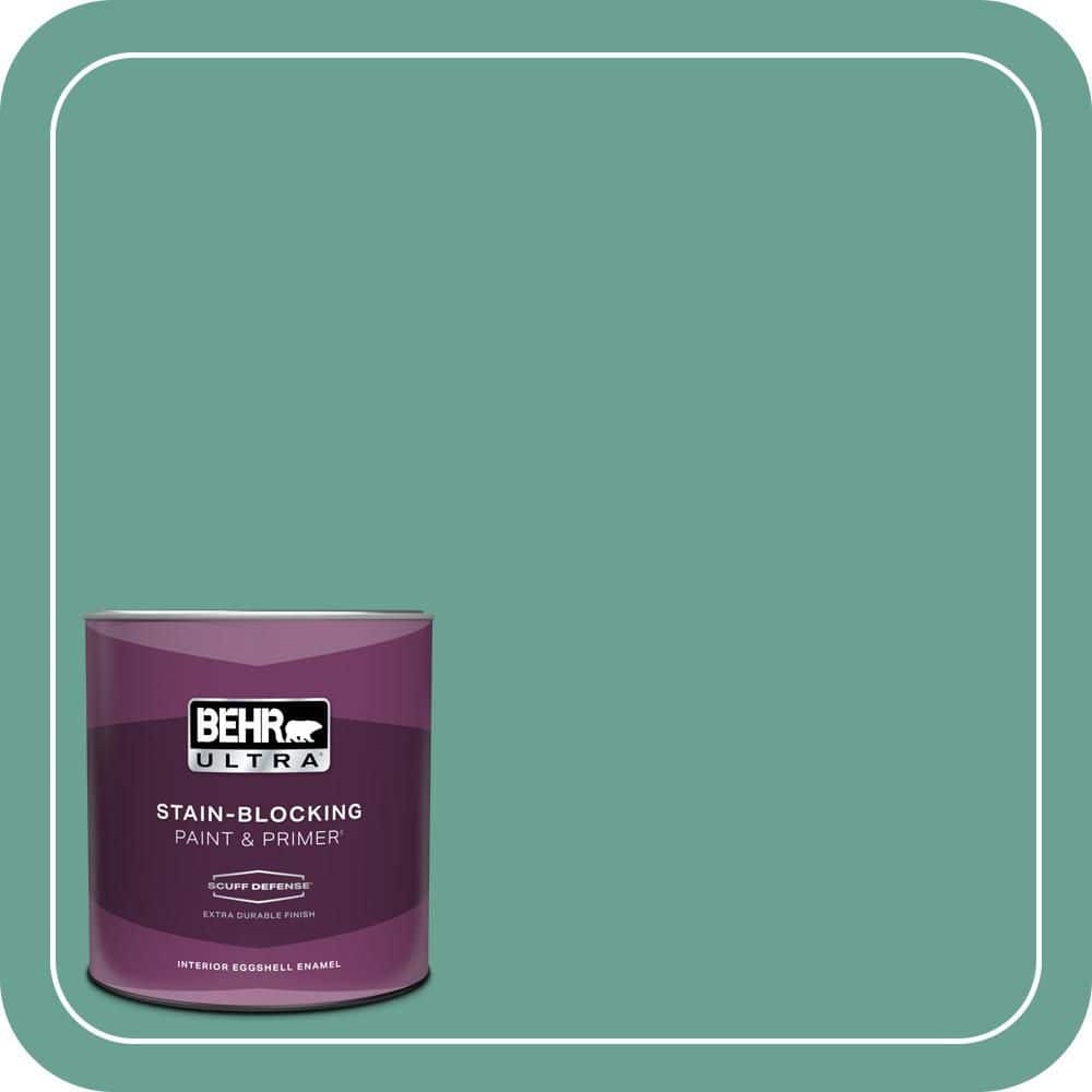 BEHR ULTRA 1 qt. #T17-15 Jade Dragon Extra Durable Eggshell Enamel Interior Paint & Primer