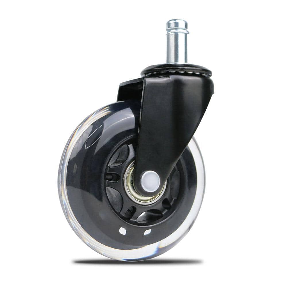 Everbilt Black 3 in. Rollerblade Office Chair Caster Wheels (5-Pack) (2)