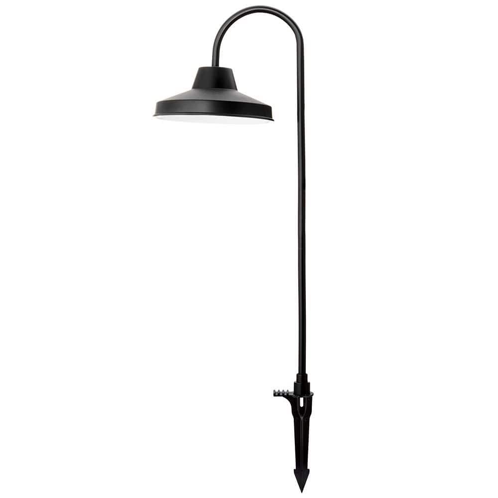Hampton Bay Covington 90 Lumen Low Voltage Black LED Shepherd Hook Modern Farmhouse Weather Resistant Outdoor Landscape Path Light (3)