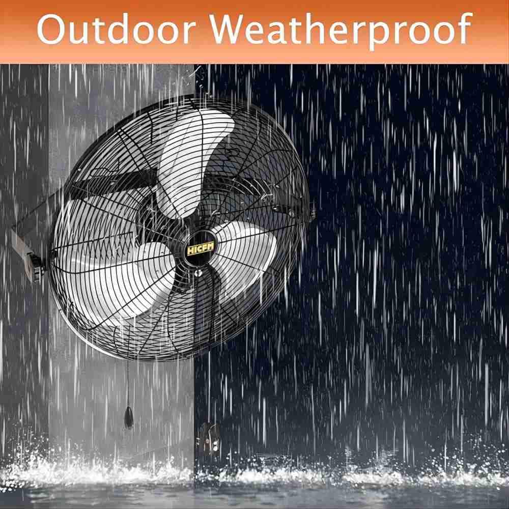 Deeshe 5100 CFM Safety 20 in. Outdoor High Velocity Wall Mounted Fan with IP44 Enclosure Motor, Sealed Control Box (2)