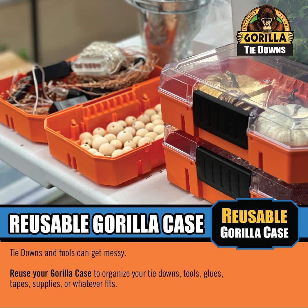 Gorilla 10 ft. x 1 in. Light Duty Tie Down Ratchet Strap (2-Pack) (3)