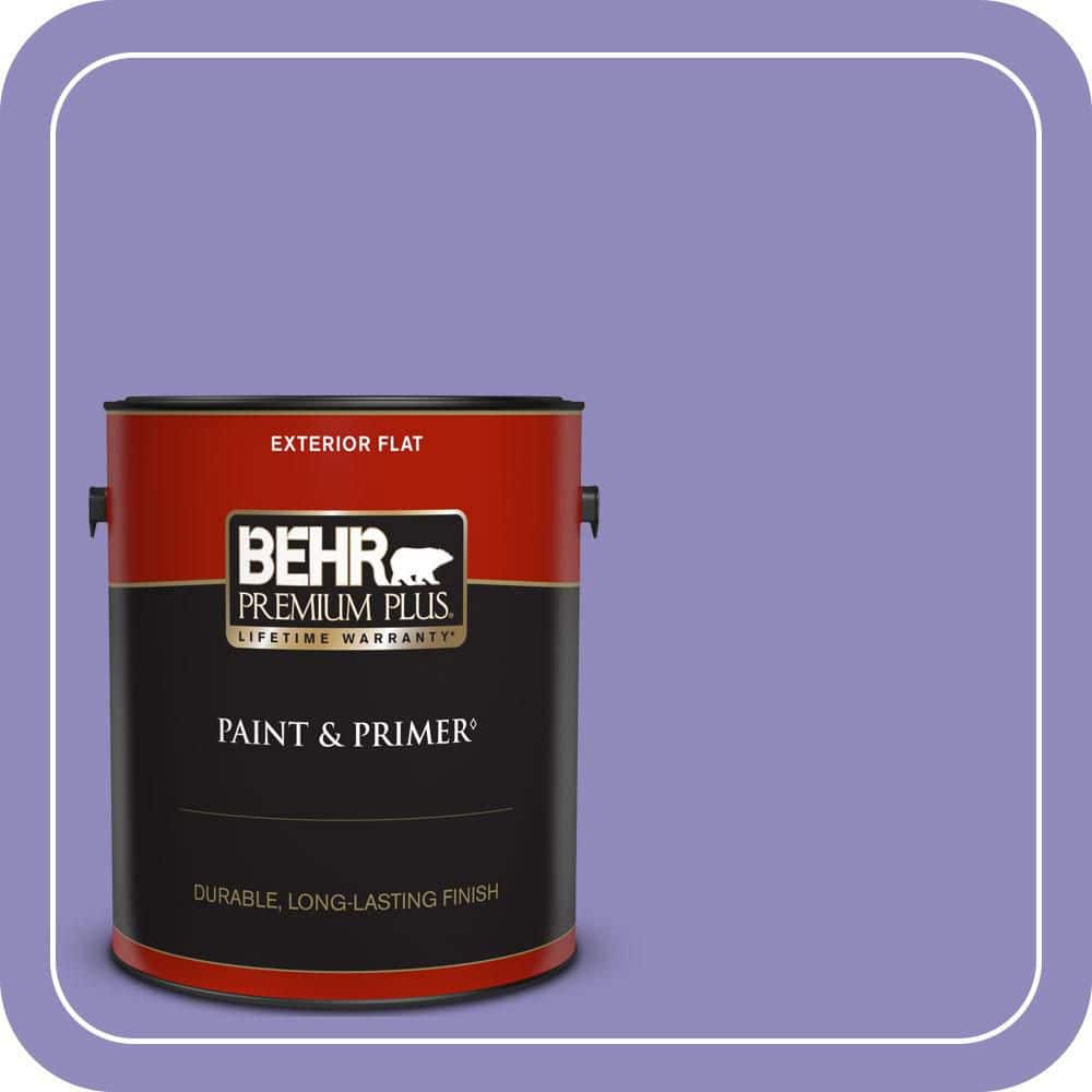BEHR PREMIUM PLUS 1 gal. #630B-6 Butterfly Garden Flat Exterior Paint & Primer