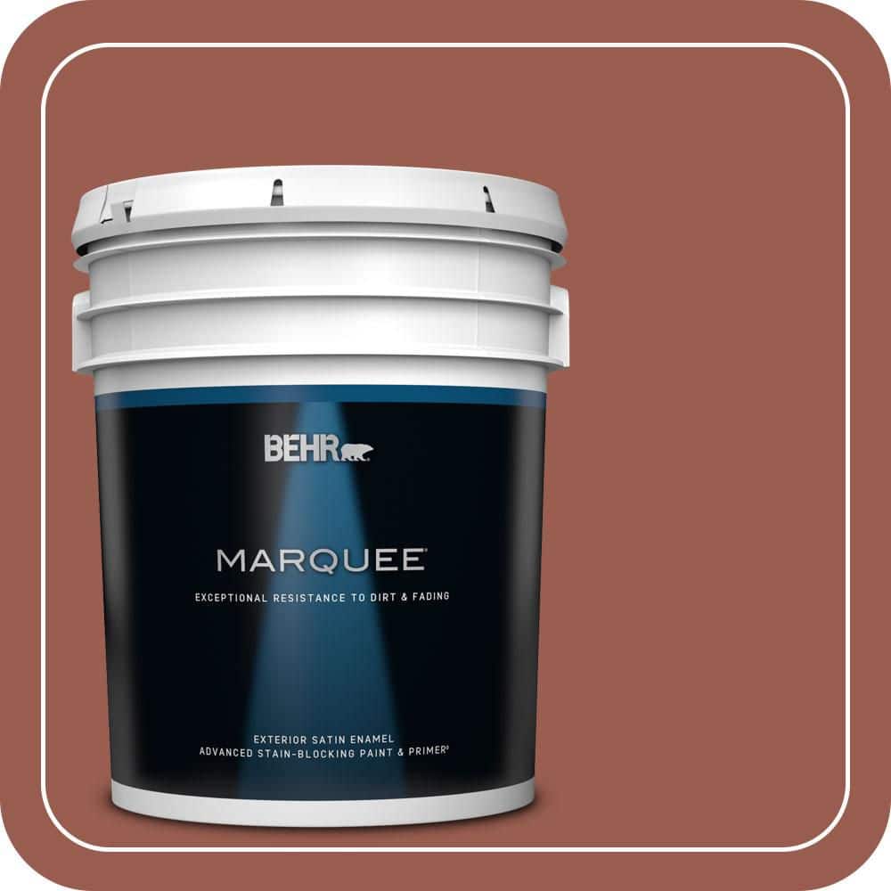BEHR MARQUEE 5 gal. #S160-6 Red Potato Satin Enamel Exterior Paint & Primer
