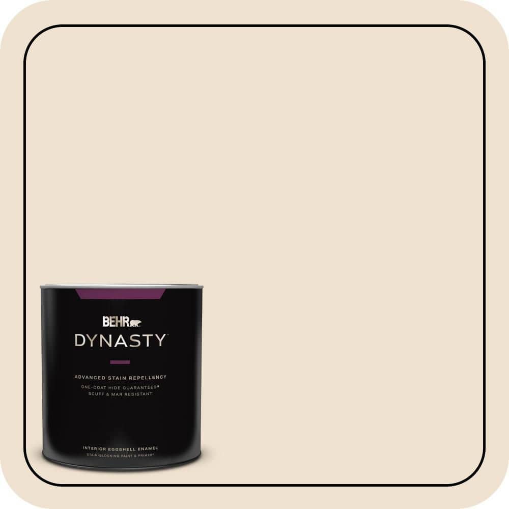 BEHR DYNASTY 1 qt. #S280-1 Buckwheat Flour Eggshell Enamel Interior Stain-Blocking Paint & Primer