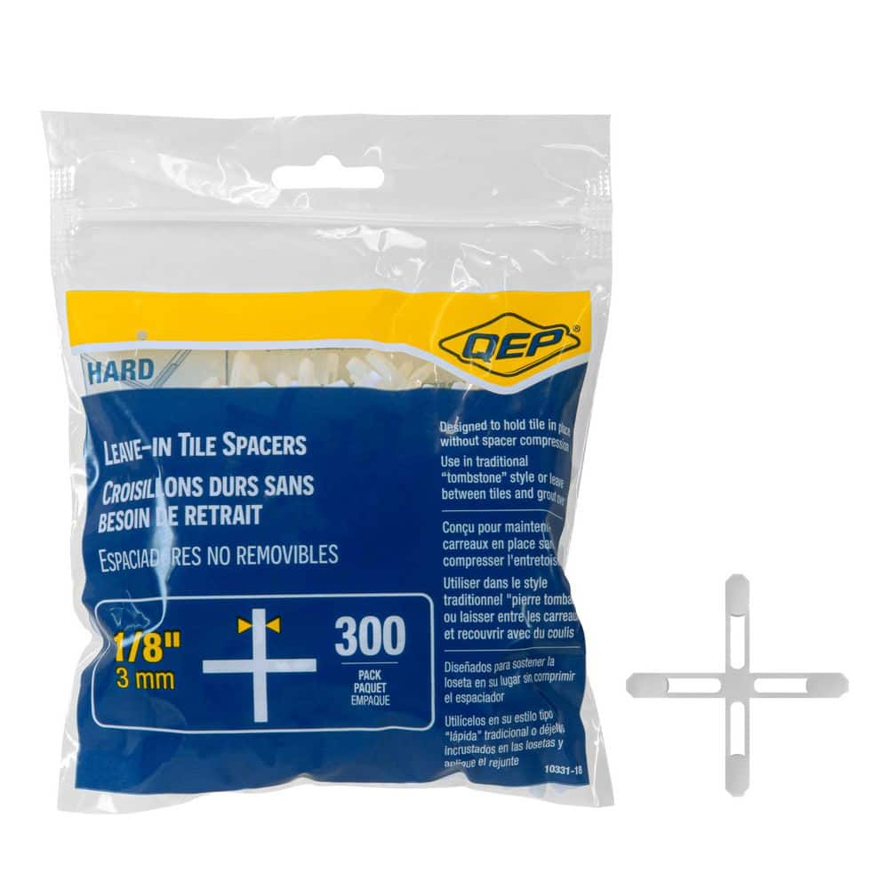 QEP 1/8 in. Hard Tile Spacers for Traditional or LeaveIn Installation (300 pack) (2)