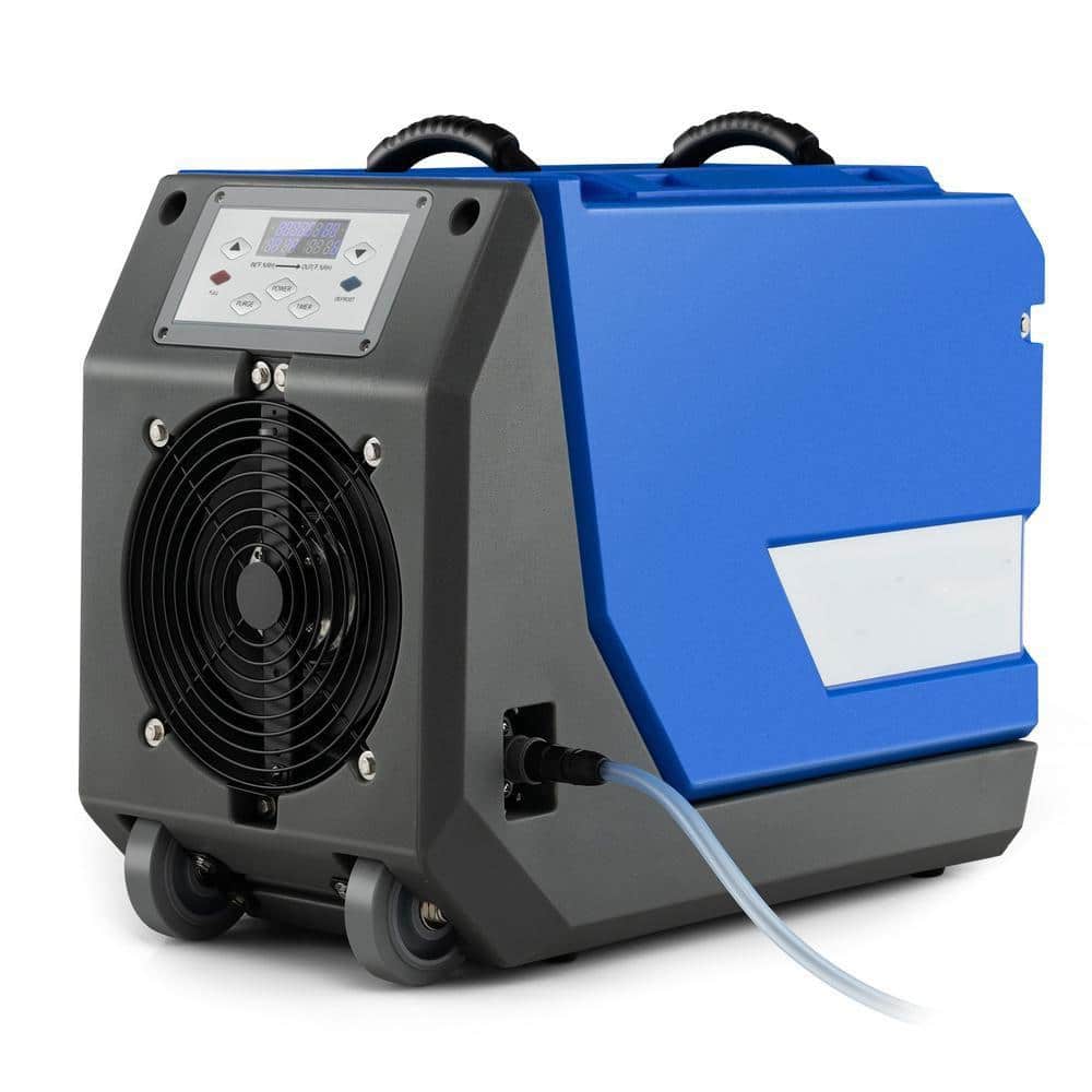 HONGGE 180 pt Commercial Dehumidifier with Pump Drain Hose and Wheels-Blue (2)
