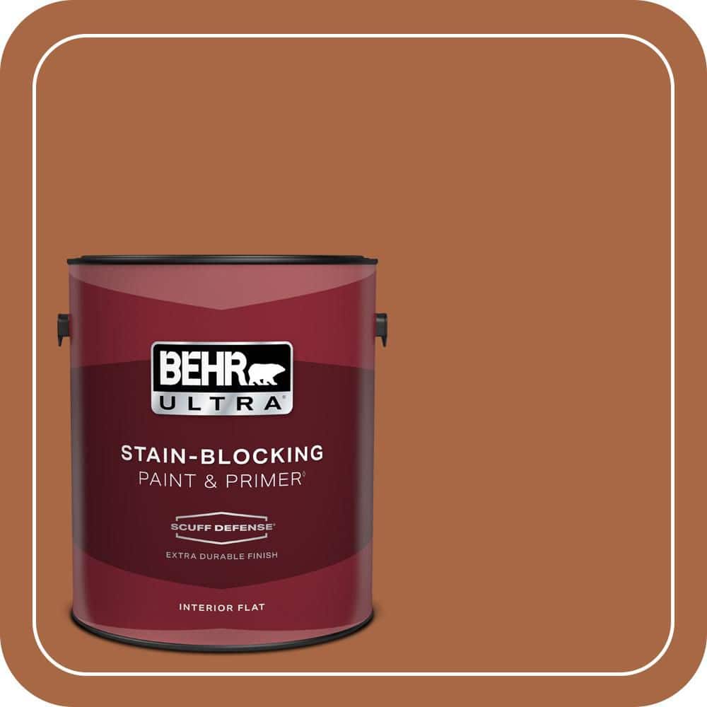 BEHR ULTRA 1 gal. #PPU3-16 Maple Glaze Extra Durable Flat Interior Paint & Primer