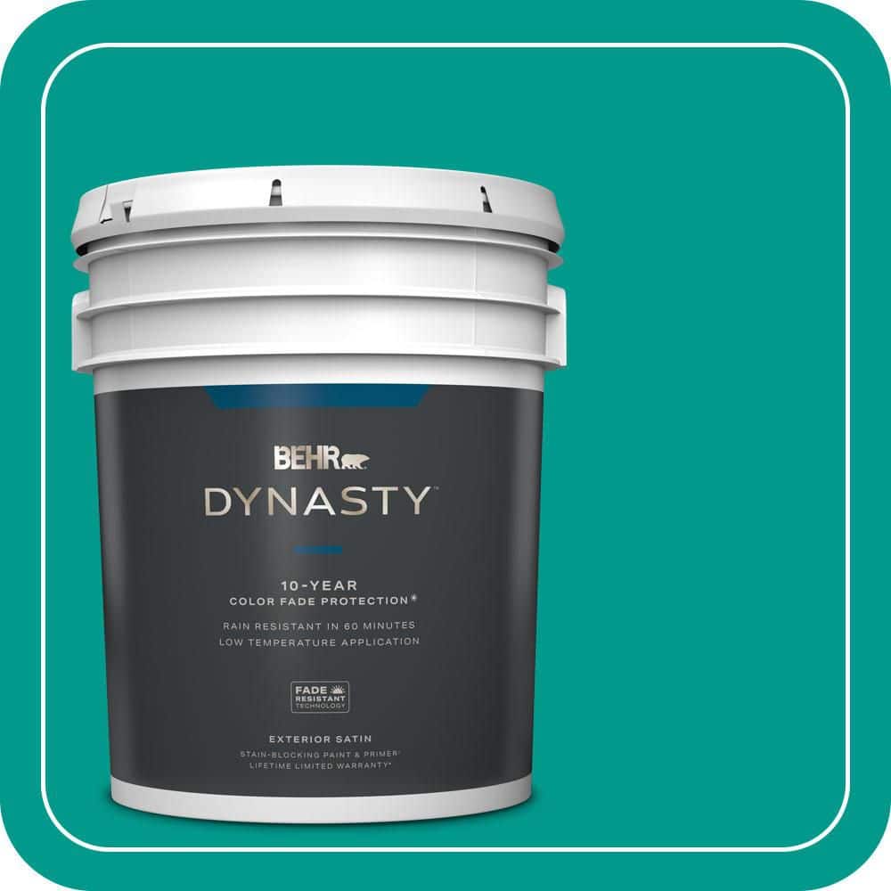 BEHR DYNASTY 5 gal. #MQ4-19 Plumage Satin Enamel Exterior Stain-Blocking Paint & Primer