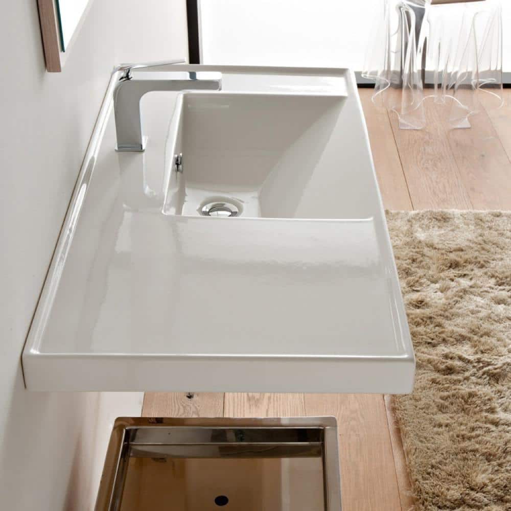 Nameeks ML Wall Mounted Vessel Bathroom Sink in White (2)