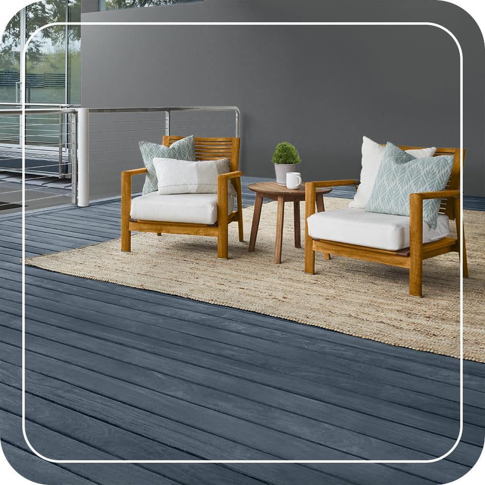 BEHR PREMIUM 1 gal. #ST-107 Wedgewood Semi-Transparent Waterproofing Exterior Wood Stain and Sealer (4)