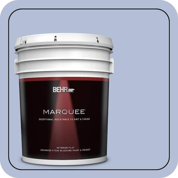 BEHR MARQUEE 5 gal. #MQ5-45 Movie Magic Flat Exterior Paint & Primer (2)