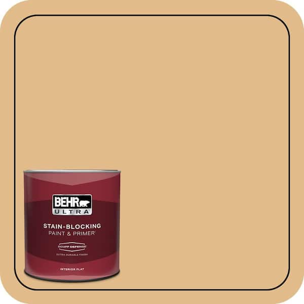 BEHR PREMIUM PLUS 1 gal. #M280-4 Royal Gold Semi-Gloss Enamel Low Odor Interior Paint & Primer (4)