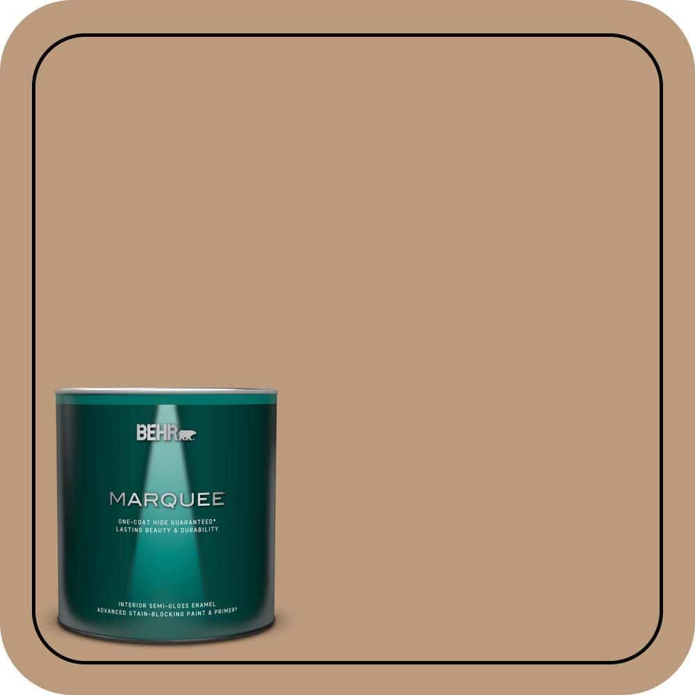 BEHR MARQUEE 1 qt. #MQ2-03 Key to the City One-Coat Hide Semi-Gloss Enamel Interior Paint & Primer