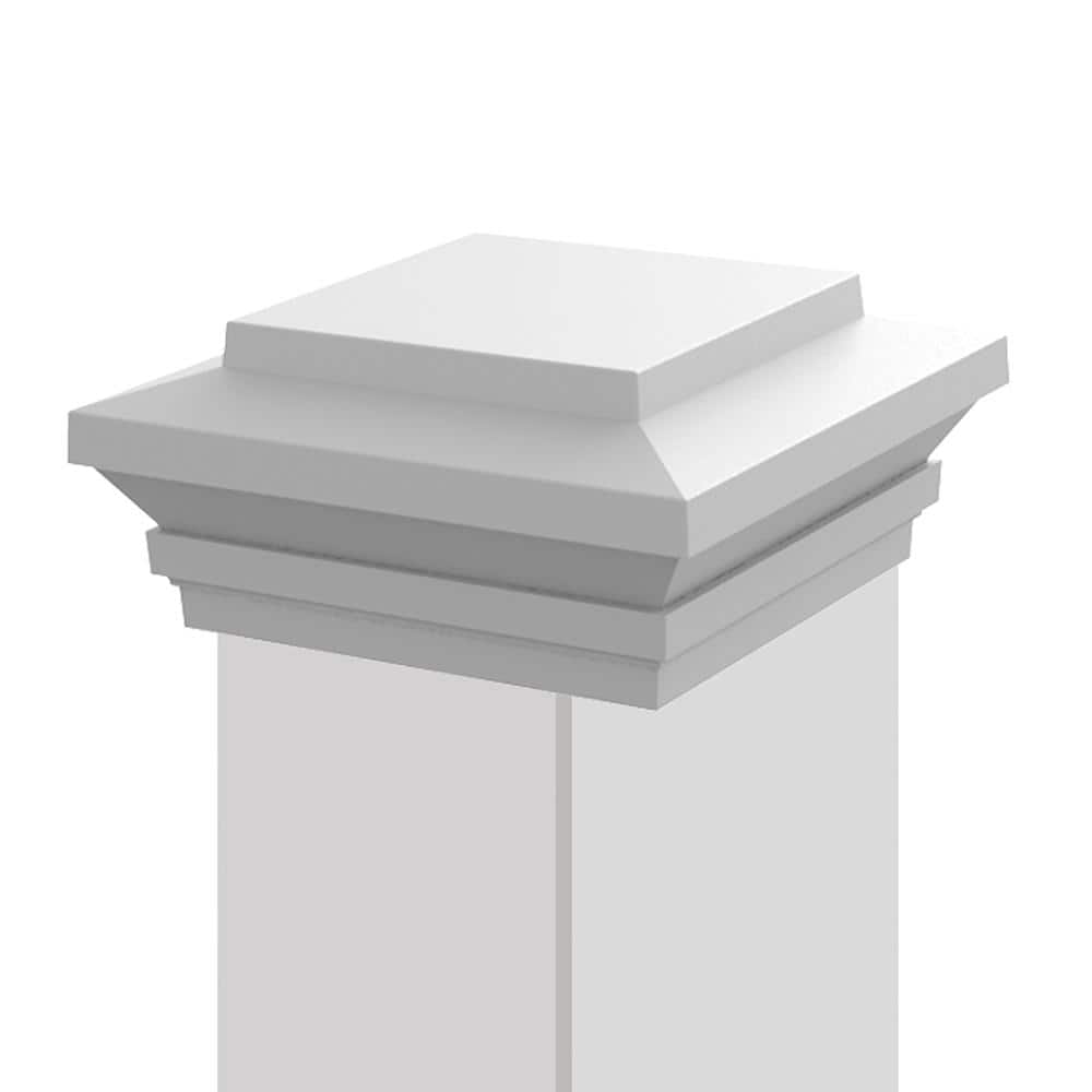 RDI Transform 5 ft. x 5 in. Zenith Post Cap in Satin White (2)