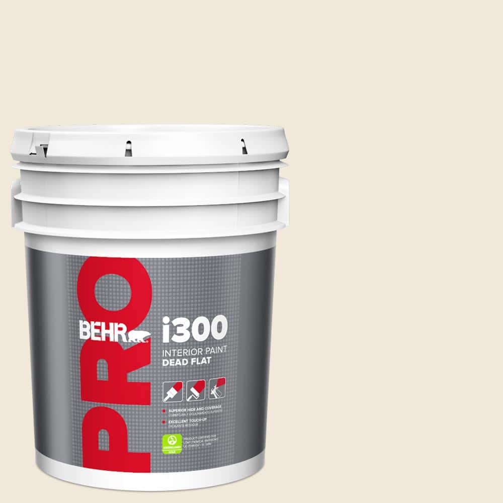 BEHR PRO 5 gal. #OR-W12 Mourning Dove Dead Flat Interior Paint