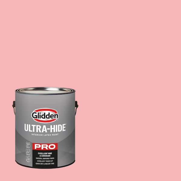 Glidden Ultra-Hide 1 gal. PPG1185-3 Precious Pink Satin Interior Paint (2)
