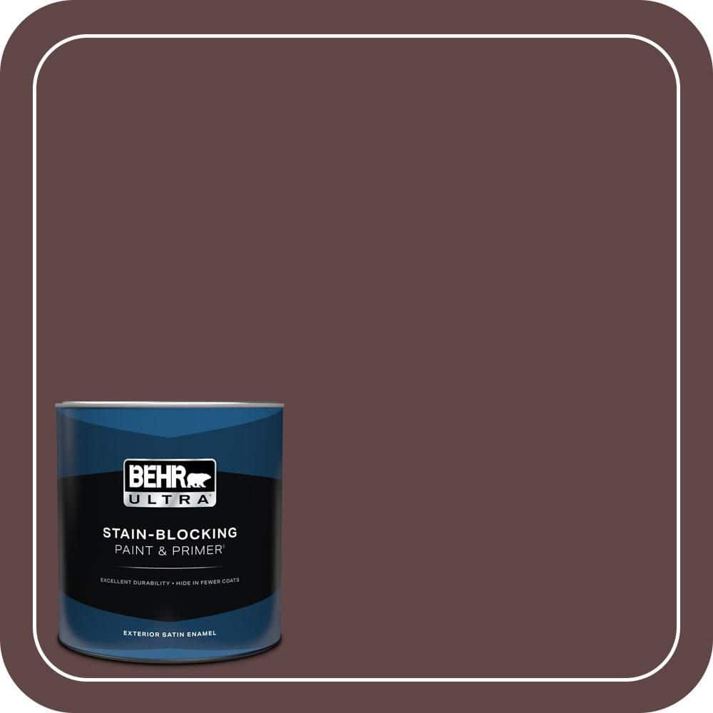 BEHR ULTRA 1 qt. #S-G-700 Wild Raisin Satin Enamel Exterior Paint & Primer